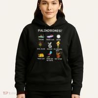 Funny Palindromes Set For Palindromists Word Play Games Pun Hoodie thumb 5