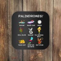 Funny Palindromes Set For Palindromists Word Play Games Pun Coaster thumb 0