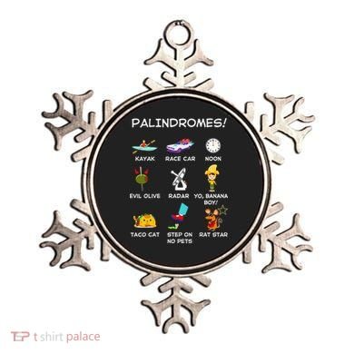 Funny Palindromes Set For Palindromists Word Play Games Pun Ornament