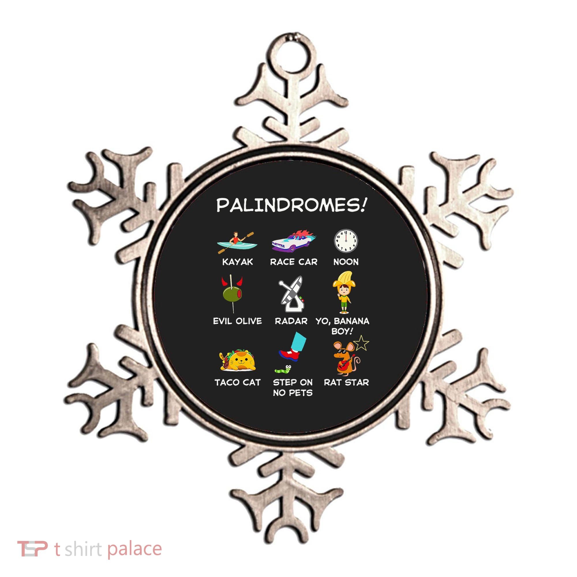 Funny Palindromes Set For Palindromists Word Play Games Pun Ornament
