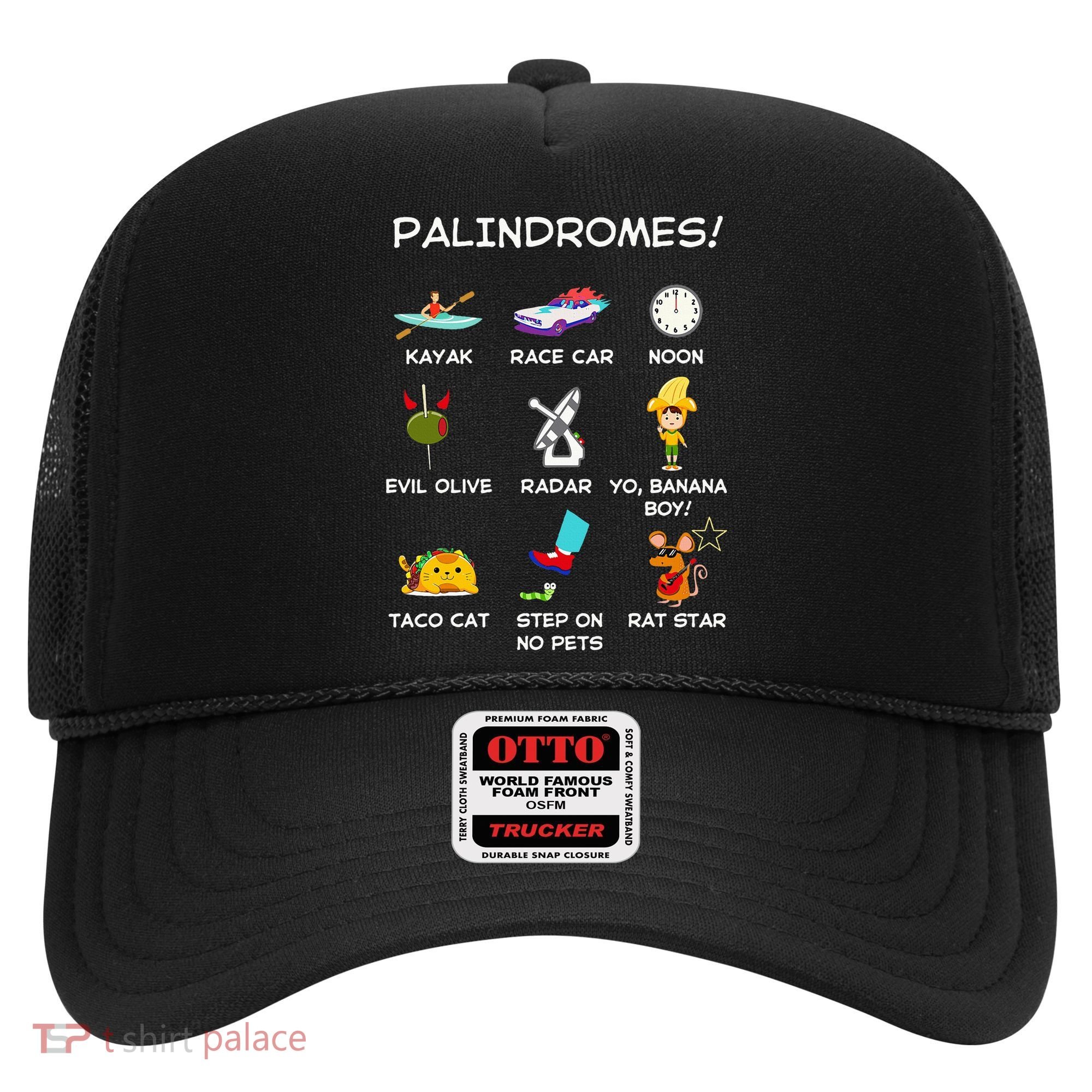 Funny Palindromes Set For Palindromists Word Play Games Pun Hat