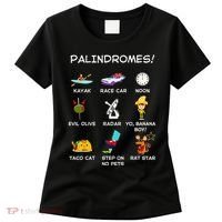 Funny Palindromes Set For Palindromists Word Play Games Pun Women's T-Shirt thumb 0