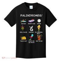 Funny Palindromes Set For Palindromists Word Play Games Pun Kids T-Shirt thumb 0