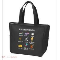Funny Palindromes Set For Palindromists Word Play Games Pun Tote Bag thumb 3