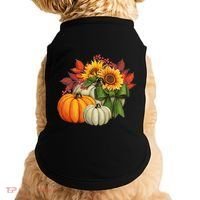 Fall Pumpkin Sunflower Cute Doggie Tank thumb 0