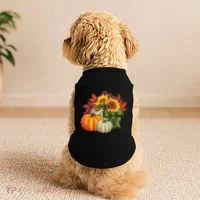 Fall Pumpkin Sunflower Cute Doggie Tank thumb 2