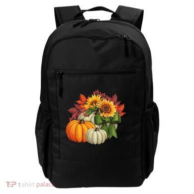 Fall Pumpkin Sunflower Cute Backpack