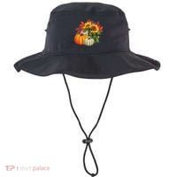 Fall Pumpkin Sunflower Cute Bucket Hat thumb 0