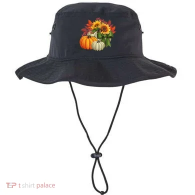 Fall Pumpkin Sunflower Cute Bucket Hat