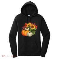 Fall Pumpkin Sunflower Cute Women's Hoodie thumb 0