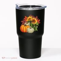 Fall Pumpkin Sunflower Cute Tumbler thumb 0