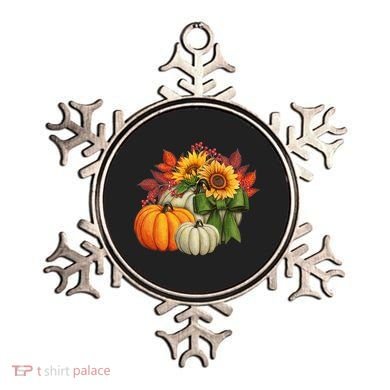 Fall Pumpkin Sunflower Cute Ornament