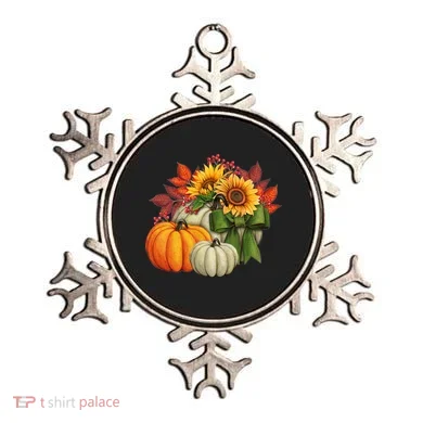 Fall Pumpkin Sunflower Cute Ornament