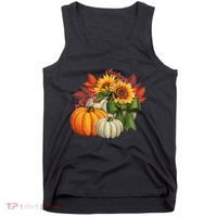 Fall Pumpkin Sunflower Cute Tank Top thumb 0