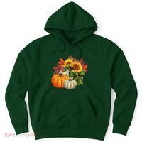 Fall Pumpkin Sunflower Cute Hoodie thumb 0