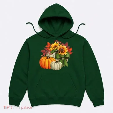 Fall Pumpkin Sunflower Cute Hoodie