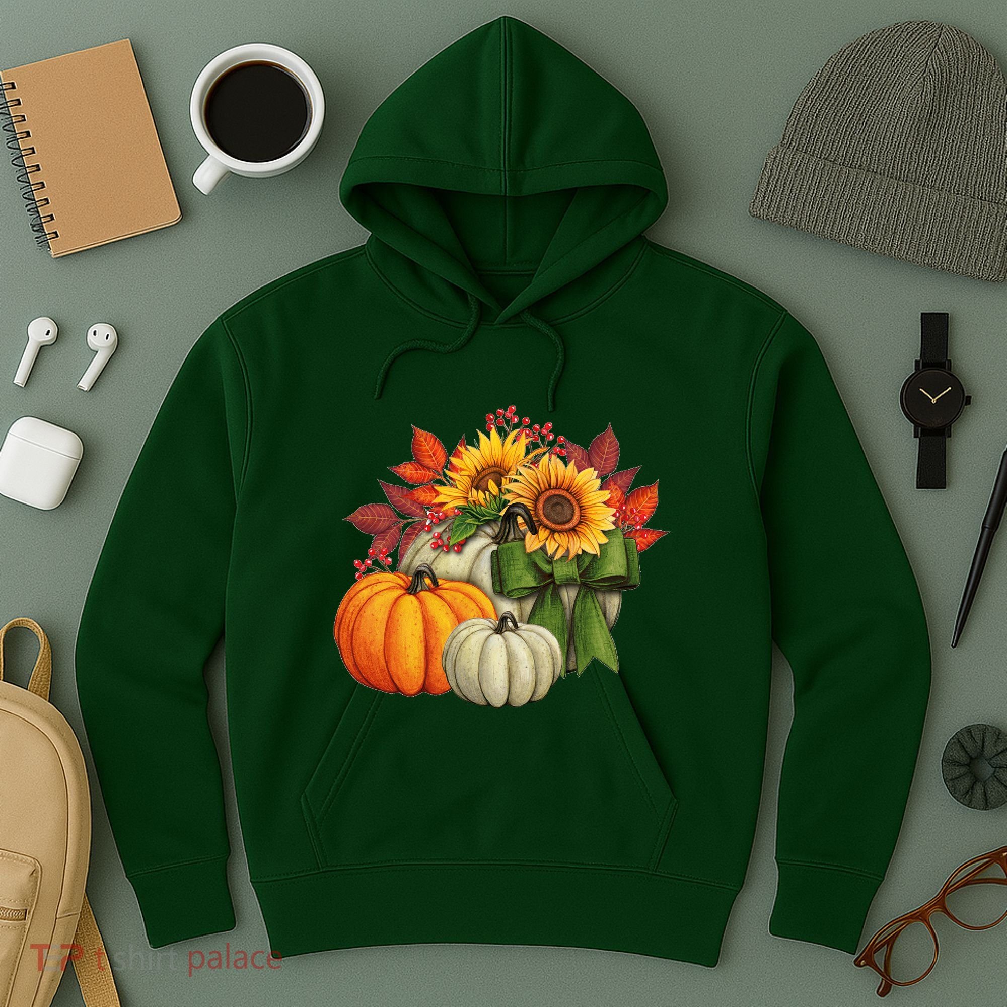 Fall Pumpkin Sunflower Cute Hoodie