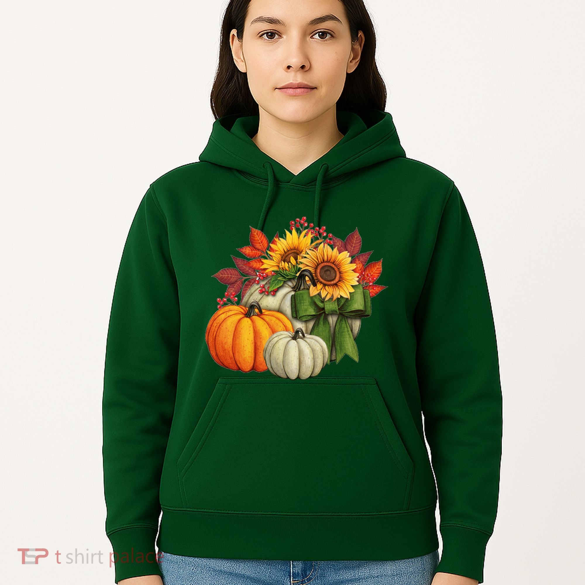 Fall Pumpkin Sunflower Cute Hoodie