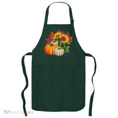 Fall Pumpkin Sunflower Cute Apron