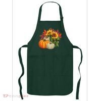 Fall Pumpkin Sunflower Cute Apron thumb 0