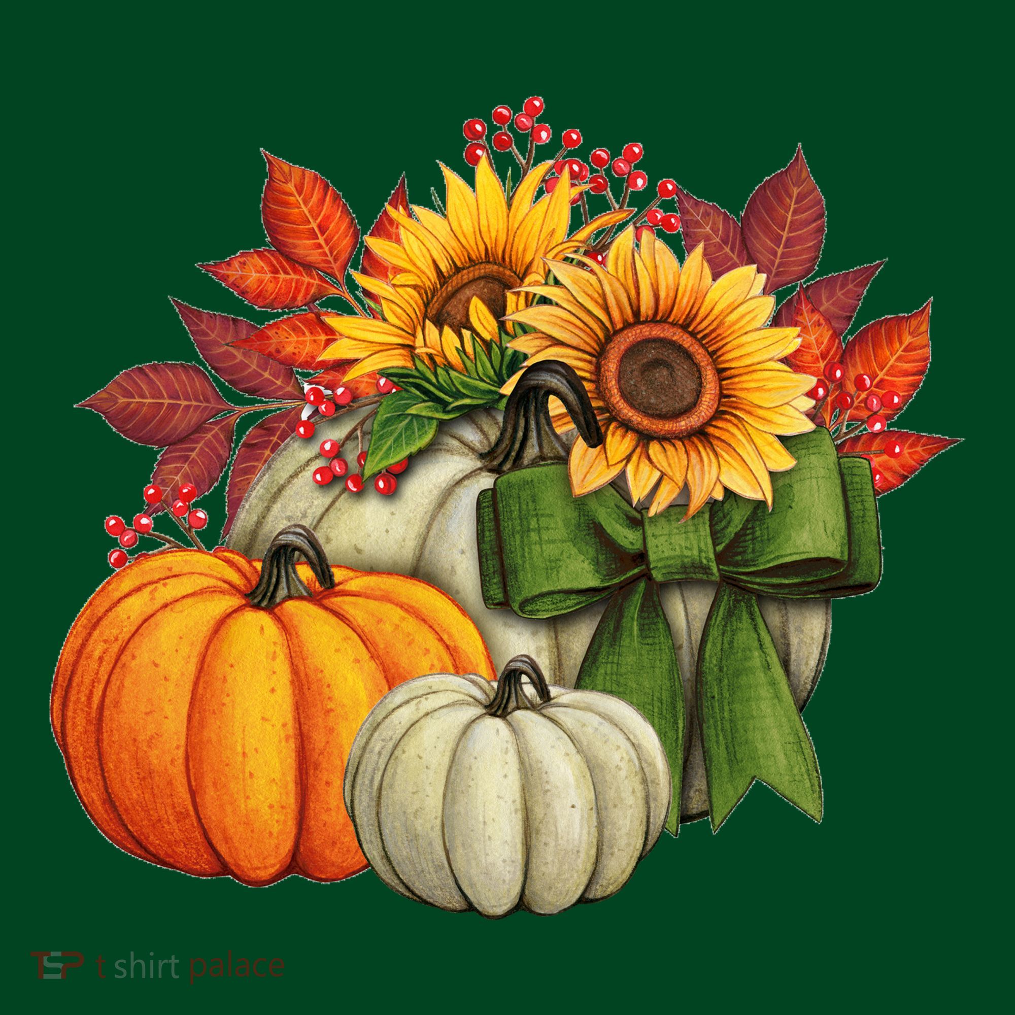 Fall Pumpkin Sunflower Cute Sweatshirt