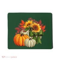 Fall Pumpkin Sunflower Cute Mousepad thumb 0