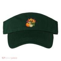 Fall Pumpkin Sunflower Cute Visor thumb 0