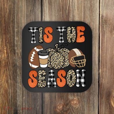 Fall Pattern Tis The Season All Fall Vibes Coaster