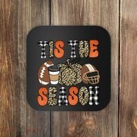 Fall Pattern Tis The Season All Fall Vibes Coaster thumb 0