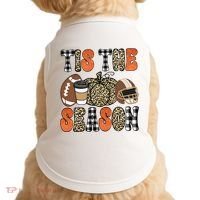 Fall Pattern Tis The Season All Fall Vibes Doggie Tank thumb 0