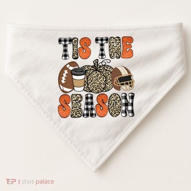 Fall Pattern Tis The Season All Fall Vibes USA-Made Doggie Bandana
