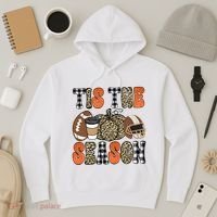 Fall Pattern Tis The Season All Fall Vibes Hoodie thumb 3