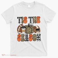 Fall Pattern Tis The Season All Fall Vibes T-Shirt thumb 0
