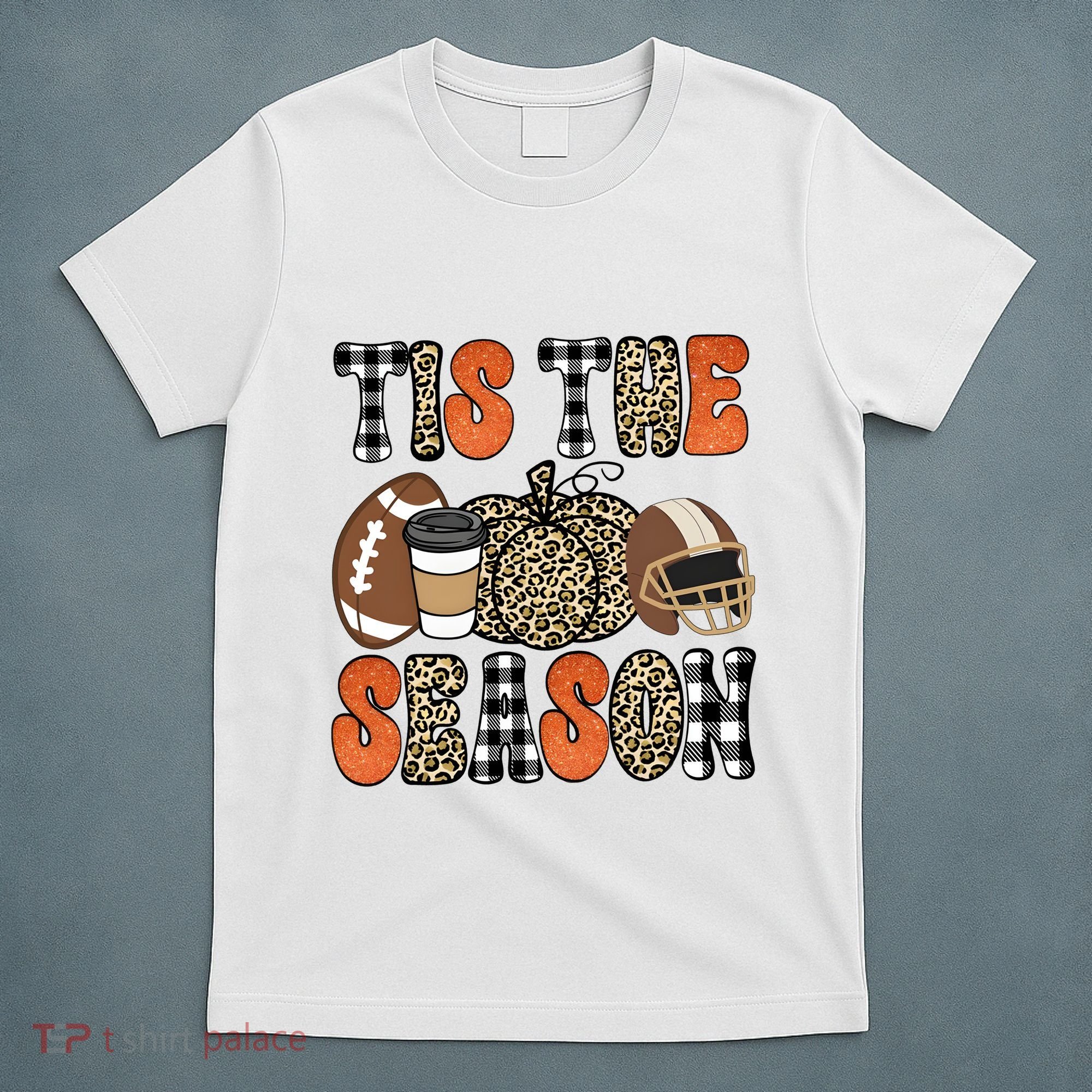 Fall Pattern Tis The Season All Fall Vibes T-Shirt