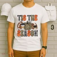 Fall Pattern Tis The Season All Fall Vibes T-Shirt thumb 6