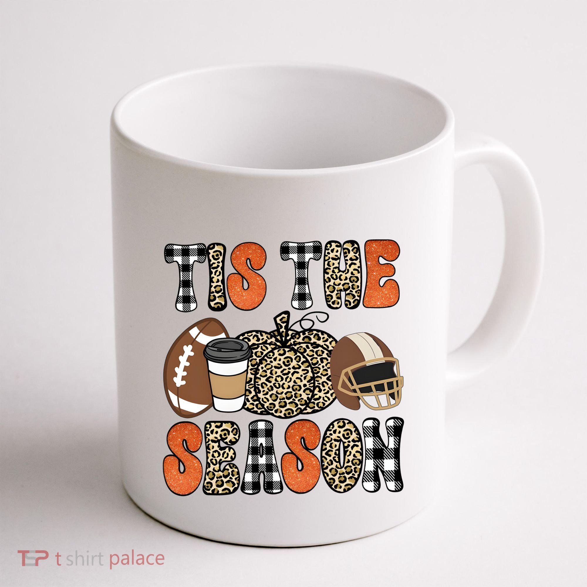 Fall Pattern Tis The Season All Fall Vibes Coffee Mug