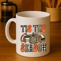 Fall Pattern Tis The Season All Fall Vibes Coffee Mug thumb 4