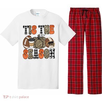 Fall Pattern Tis The Season All Fall Vibes Pajama Set