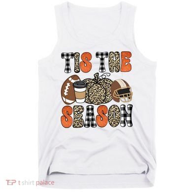 Fall Pattern Tis The Season All Fall Vibes Tank Top