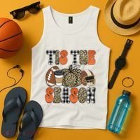 Fall Pattern Tis The Season All Fall Vibes Tank Top thumb 4