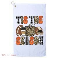 Fall Pattern Tis The Season All Fall Vibes Golf Towel thumb 0