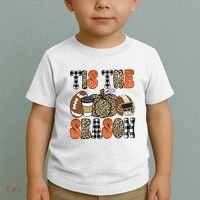 Fall Pattern Tis The Season All Fall Vibes Toddler T-Shirt thumb 2