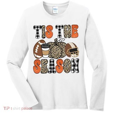 Fall Pattern Tis The Season All Fall Vibes Women's Long Sleeve Shirt