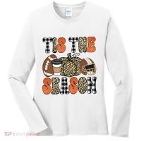 Fall Pattern Tis The Season All Fall Vibes Women's Long Sleeve Shirt thumb 0