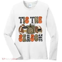 Fall Pattern Tis The Season All Fall Vibes Women's Long Sleeve Shirt thumb 0