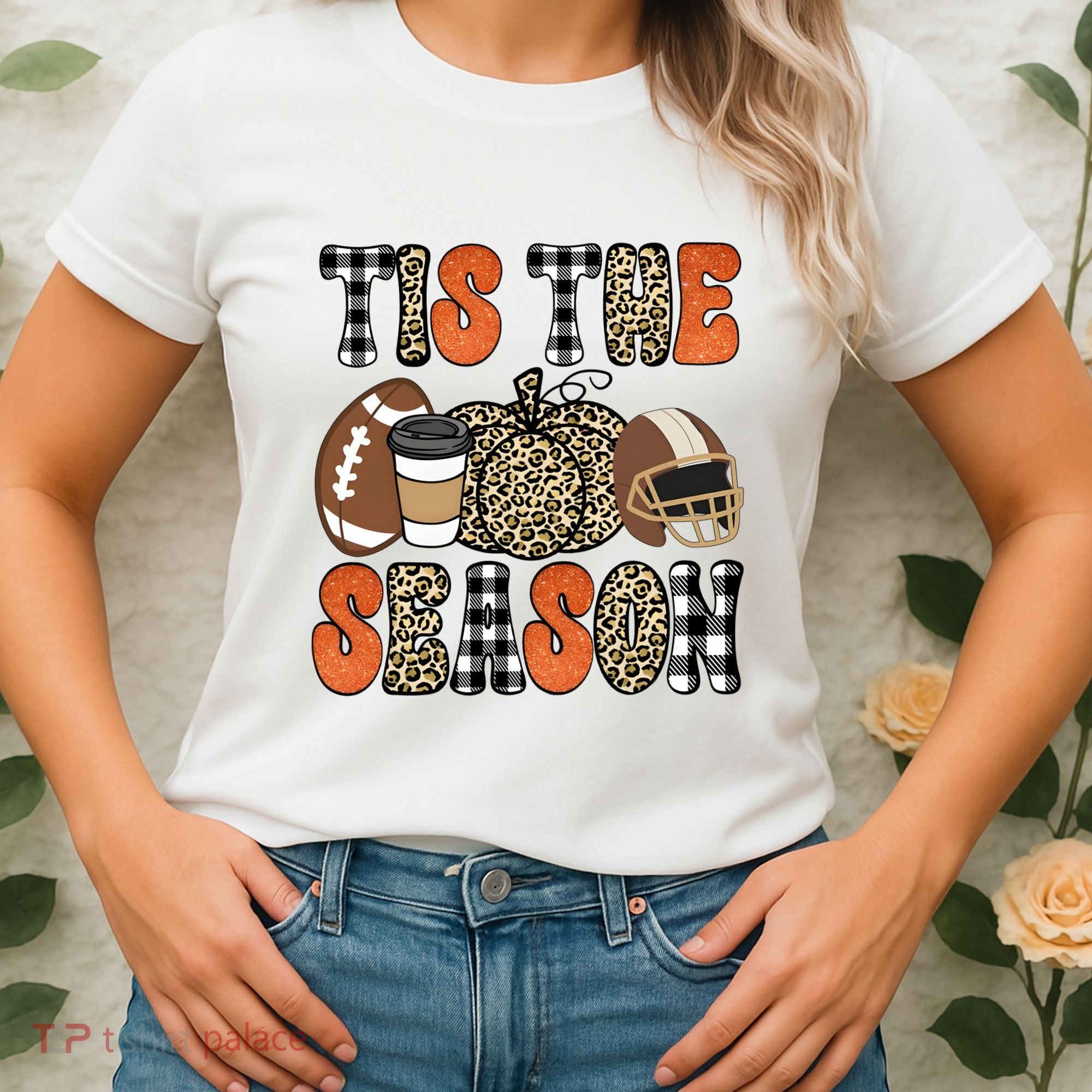 Fall Pattern Tis The Season All Fall Vibes Women's T-Shirt