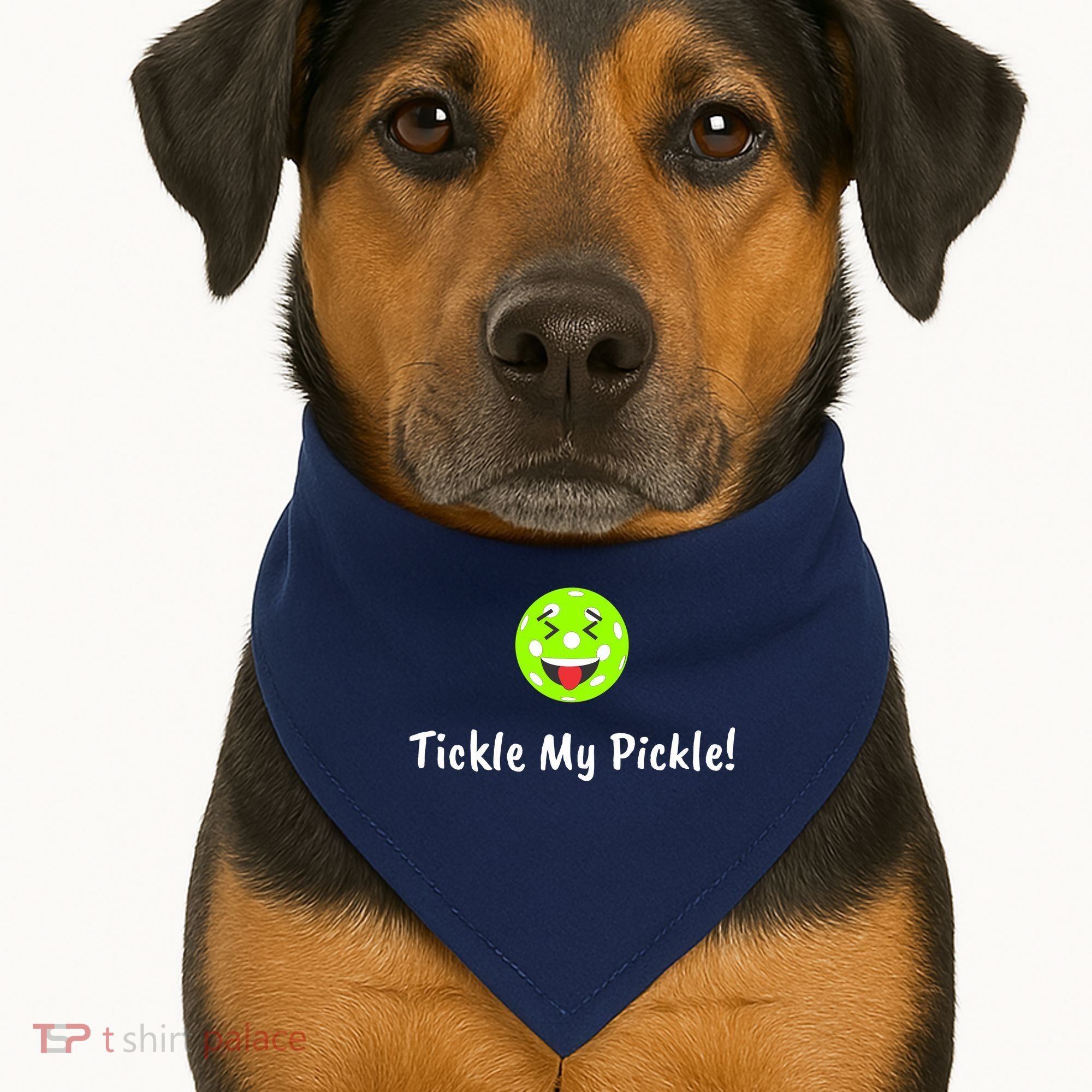Fun Pickleball, Tickle My Pickle, Greatpickleballstuff USA-Made Doggie Bandana