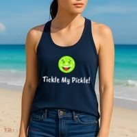Fun Pickleball, Tickle My Pickle, Greatpickleballstuff Women's Tank Top thumb 2