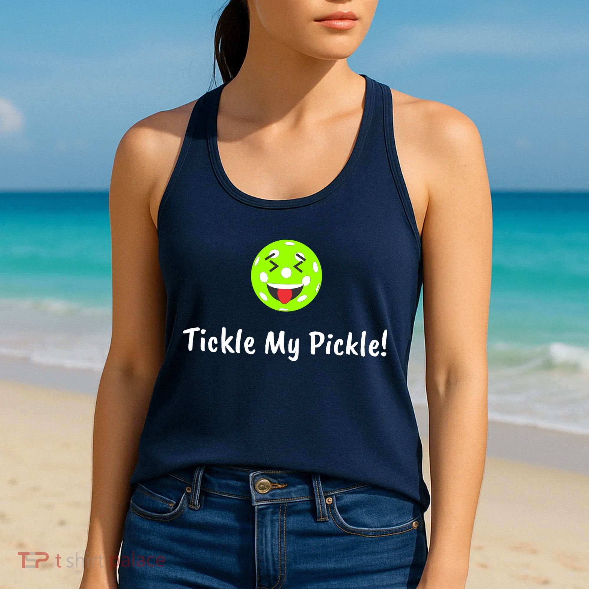 Fun Pickleball, Tickle My Pickle, Greatpickleballstuff Women's Tank Top