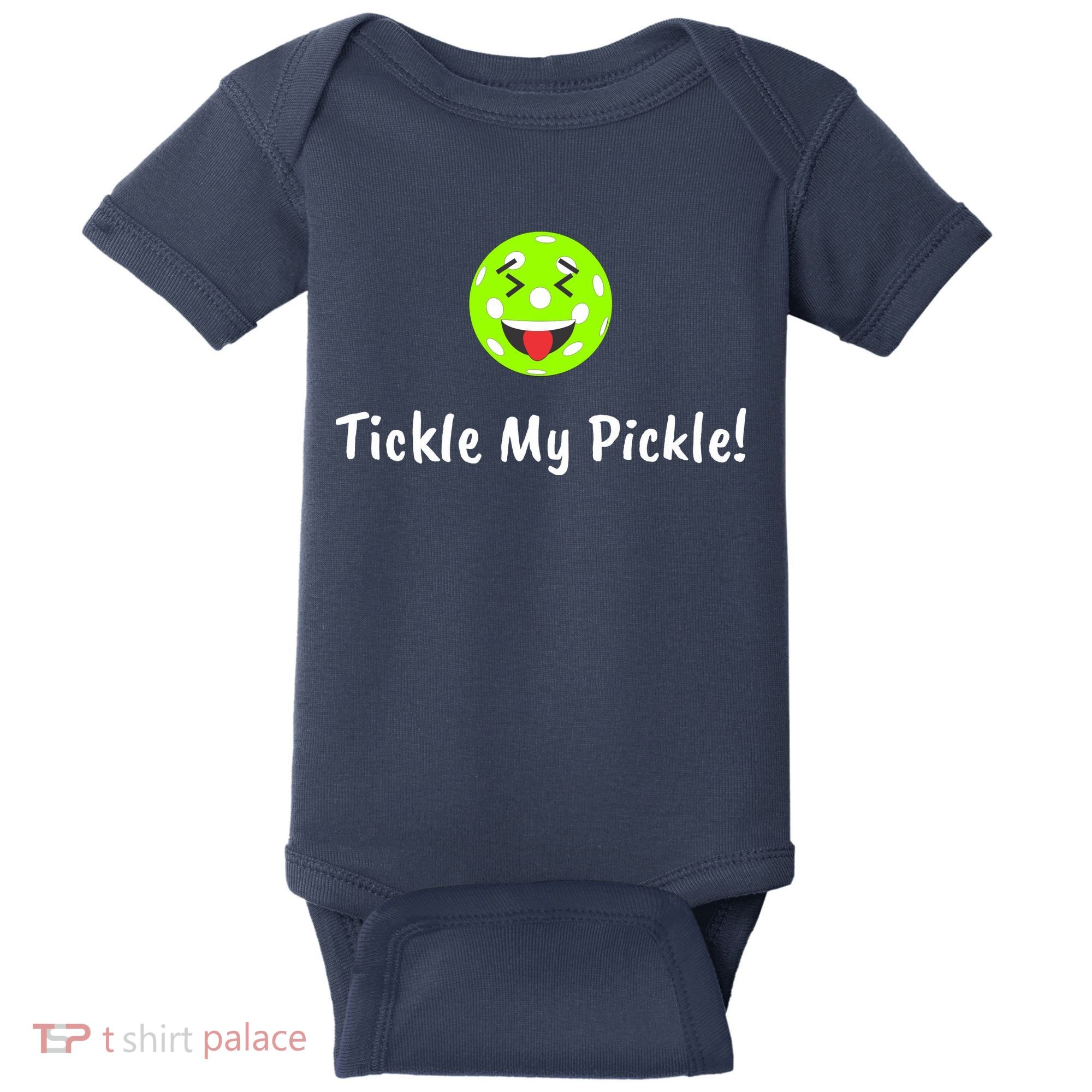 Fun Pickleball, Tickle My Pickle, Greatpickleballstuff Baby Bodysuit